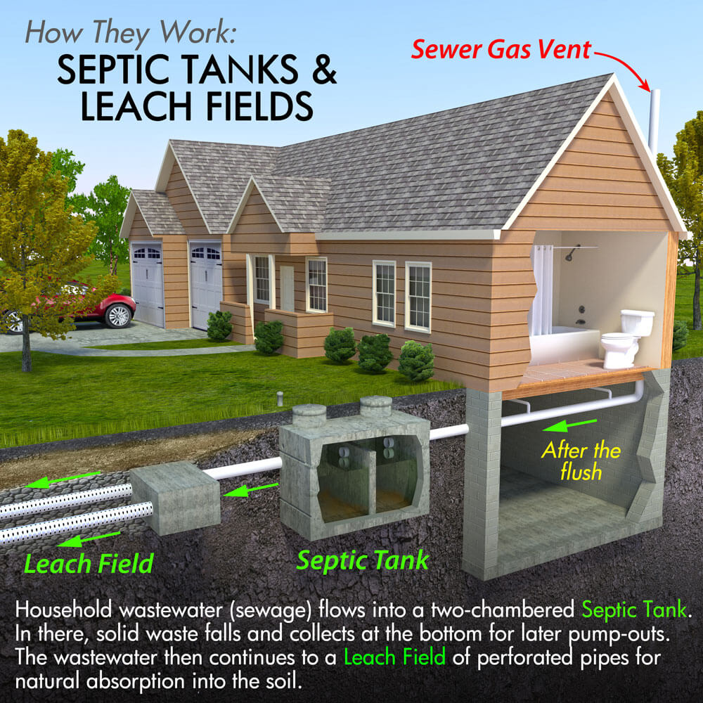 house septic system schematic